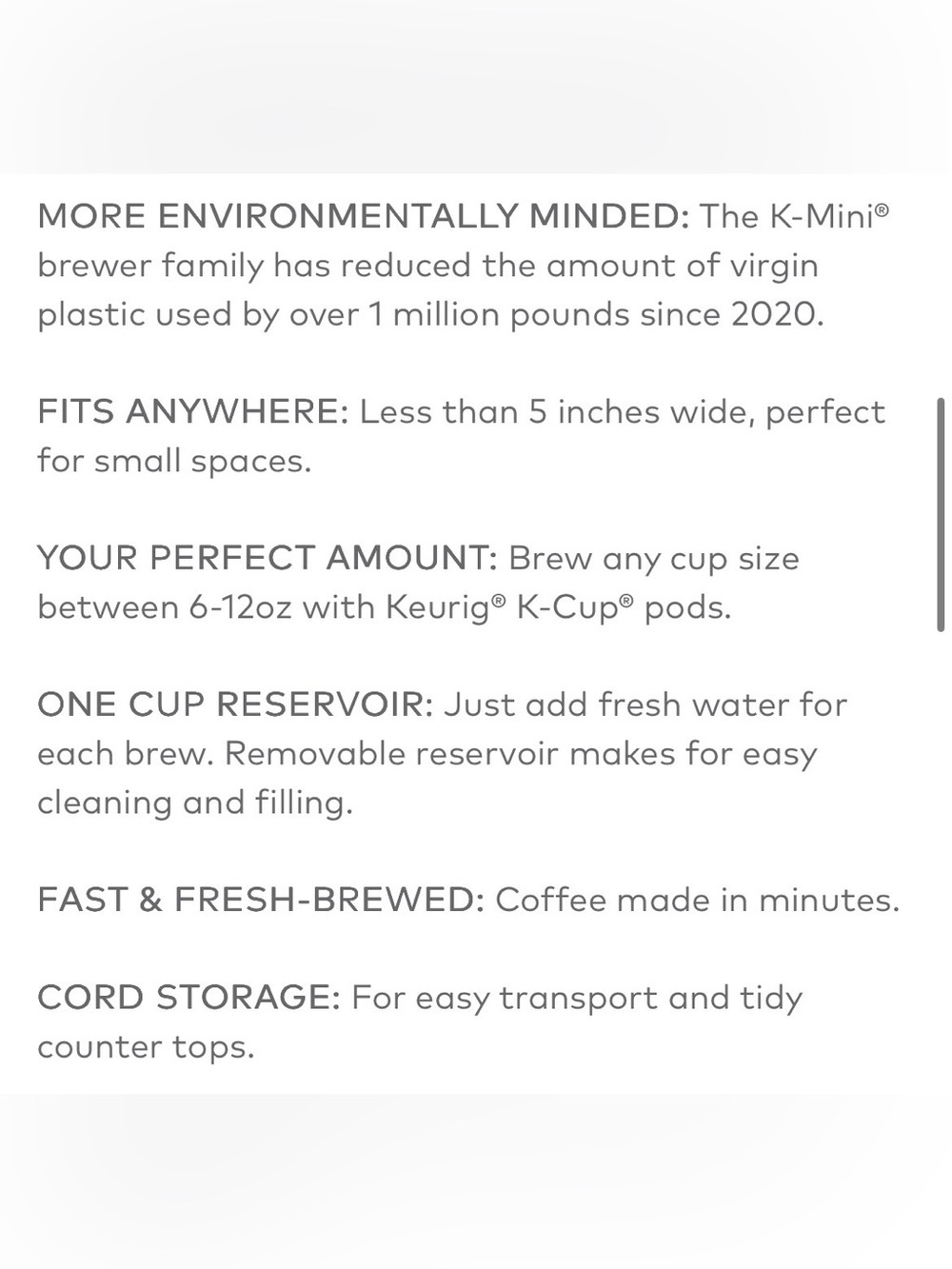 NEW Keurig K-Mini Plus Single Serve Coffee Maker- Black - Picture 9 of 9